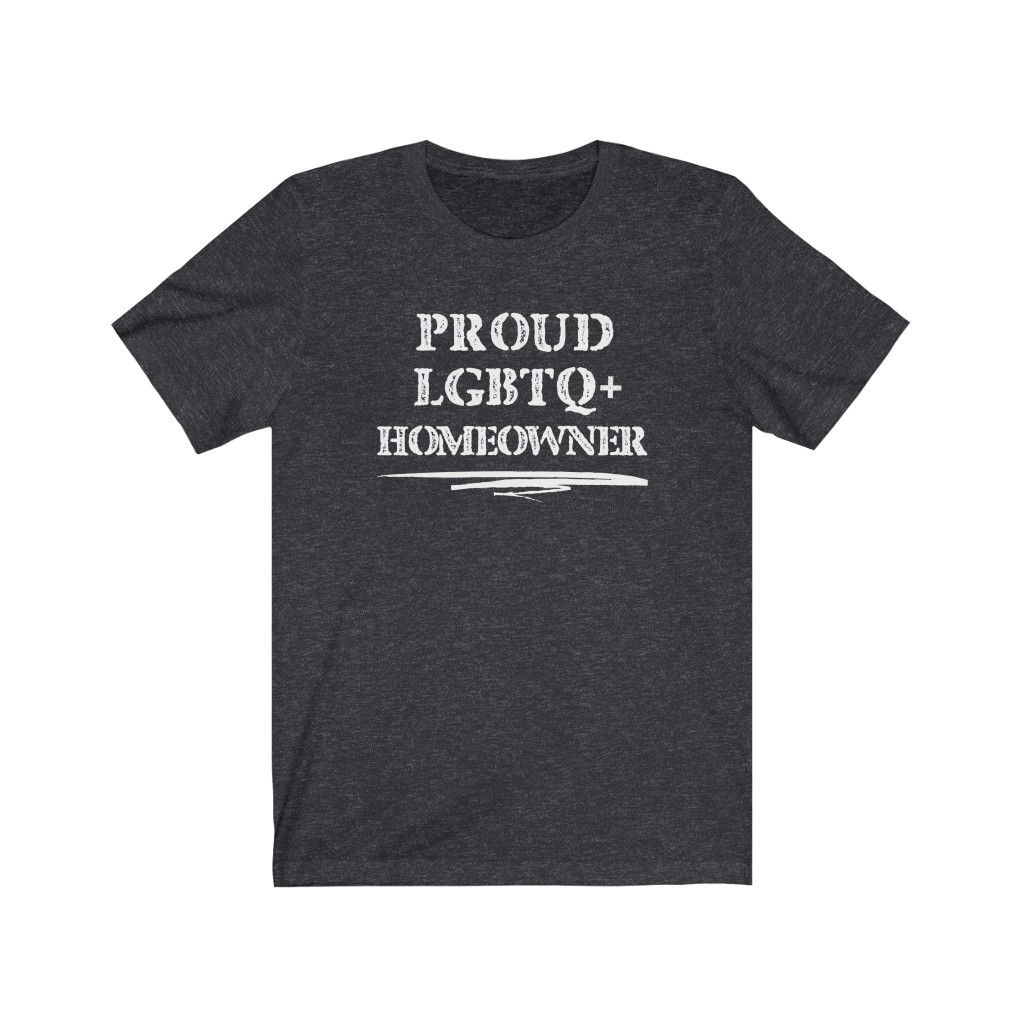 Proud LGBTQ+ Homeowner T-Shirt | LGBT Business Owner Lesbian Gay Bisexual Trans Queer BIPOC Human Rights Rainbow Gift, Soft black blue green - Image 5
