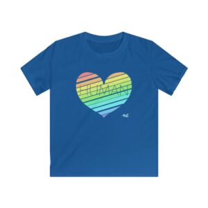 Kid's Human Rainbow Heart Shirt