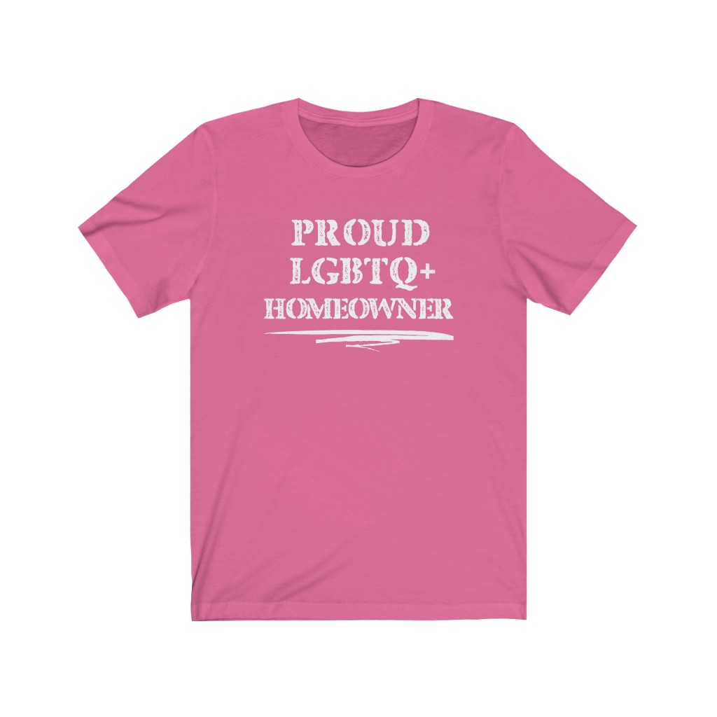 Proud LGBTQ+ Homeowner T-Shirt | LGBT Business Owner Lesbian Gay Bisexual Trans Queer BIPOC Human Rights Rainbow Gift, Soft black blue green - Image 7