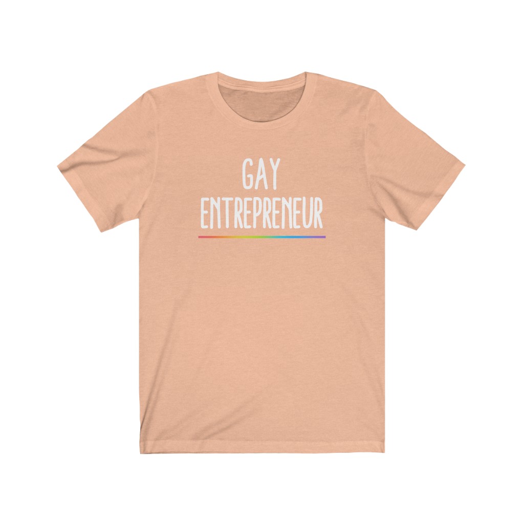 Gay Entrepreneur T-Shirt | LGBT Business Owner Lesbian Gay Bisexual Trans Queer BIPOC Human Rights Rainbow Gift, Soft black blue green - Image 3