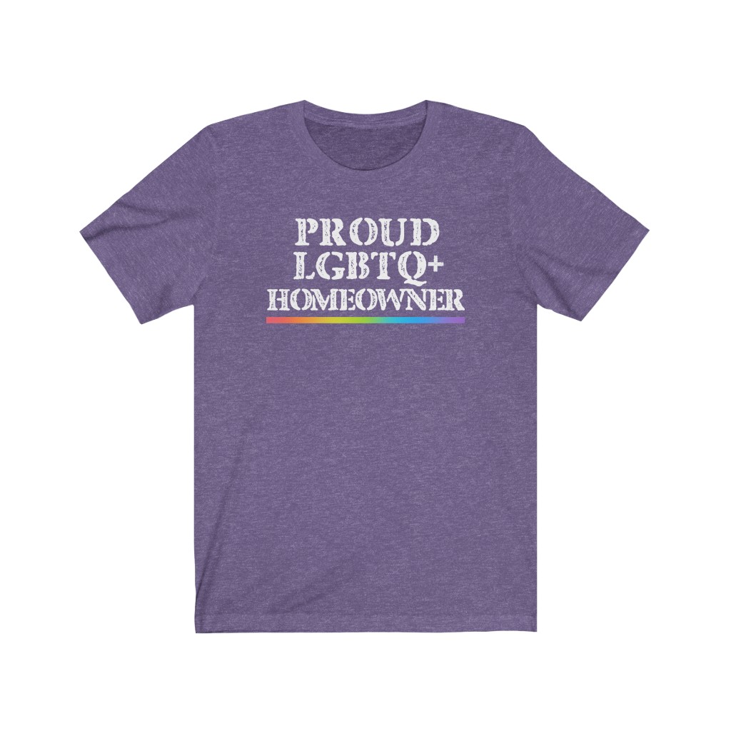 Proud LGBTQ+ Homeowner T-Shirt | LGBT Business Owner Lesbian Gay Bisexual Trans Queer BIPOC Human Rights Rainbow Gift, Soft black blue green - Image 8