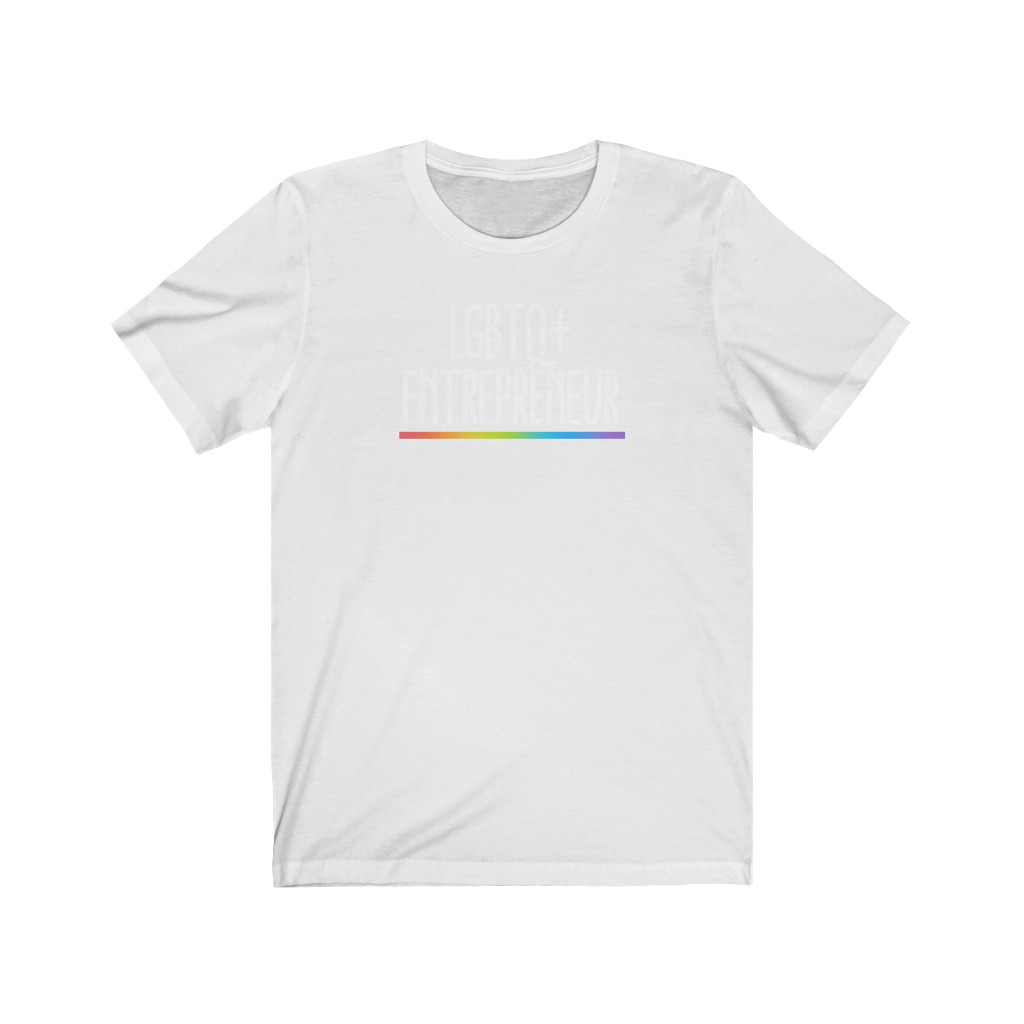 LGBTQ+ Entrepreneur T-Shirt | LGBT Business Owner Lesbian Gay Bisexual Trans Queer BIPOC Human Rights Rainbow Gift, Soft black blue green - Image 2
